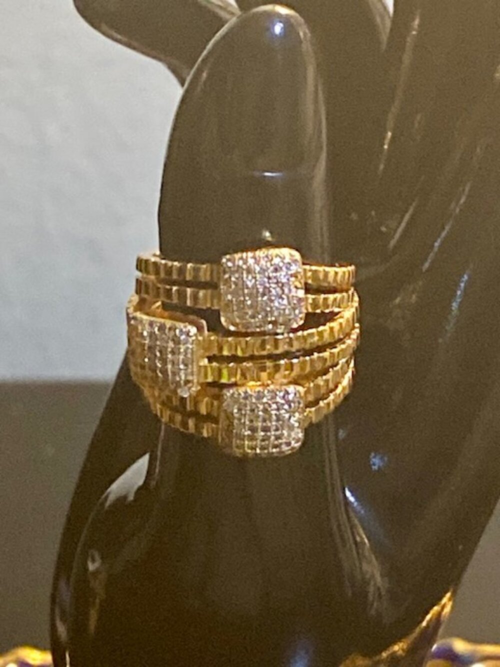 Heavy 3 tier ring